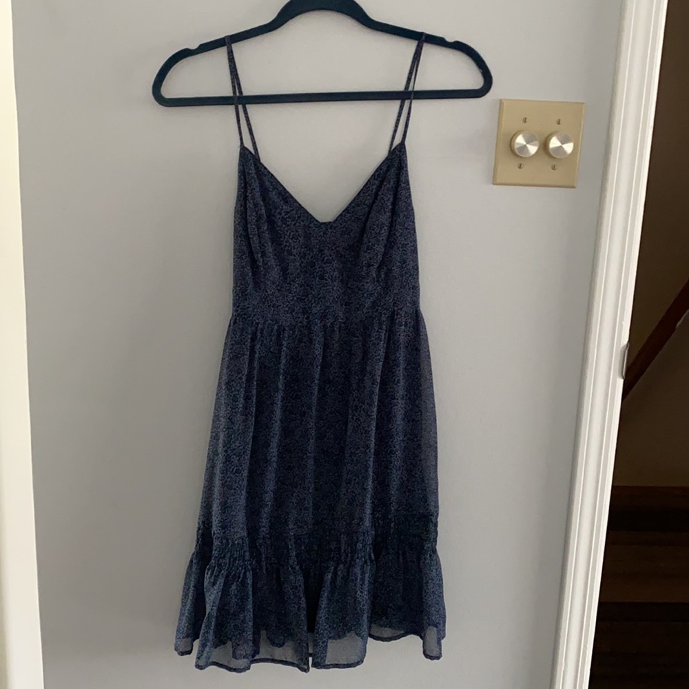 Blue floral dress